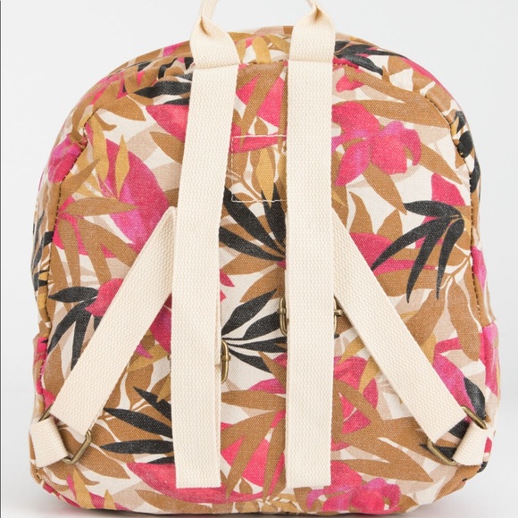 🌺2X HP! NWT Billabong Mini Mama Canvas Backpack - Picture 3 of 4